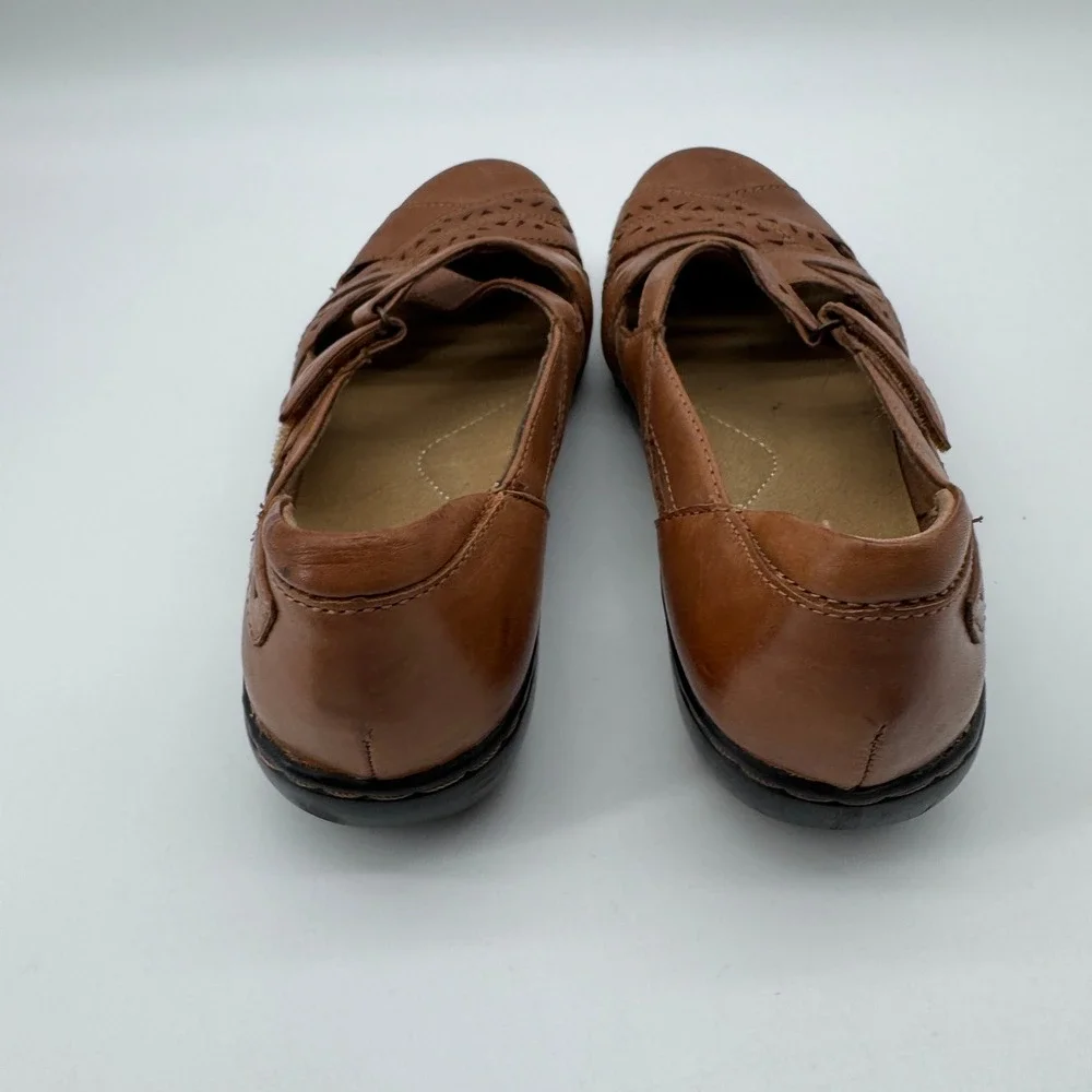 Clarks Bendables‎ Ashland River Flats Loafers 7.5M Leather Comfort Boho Granola